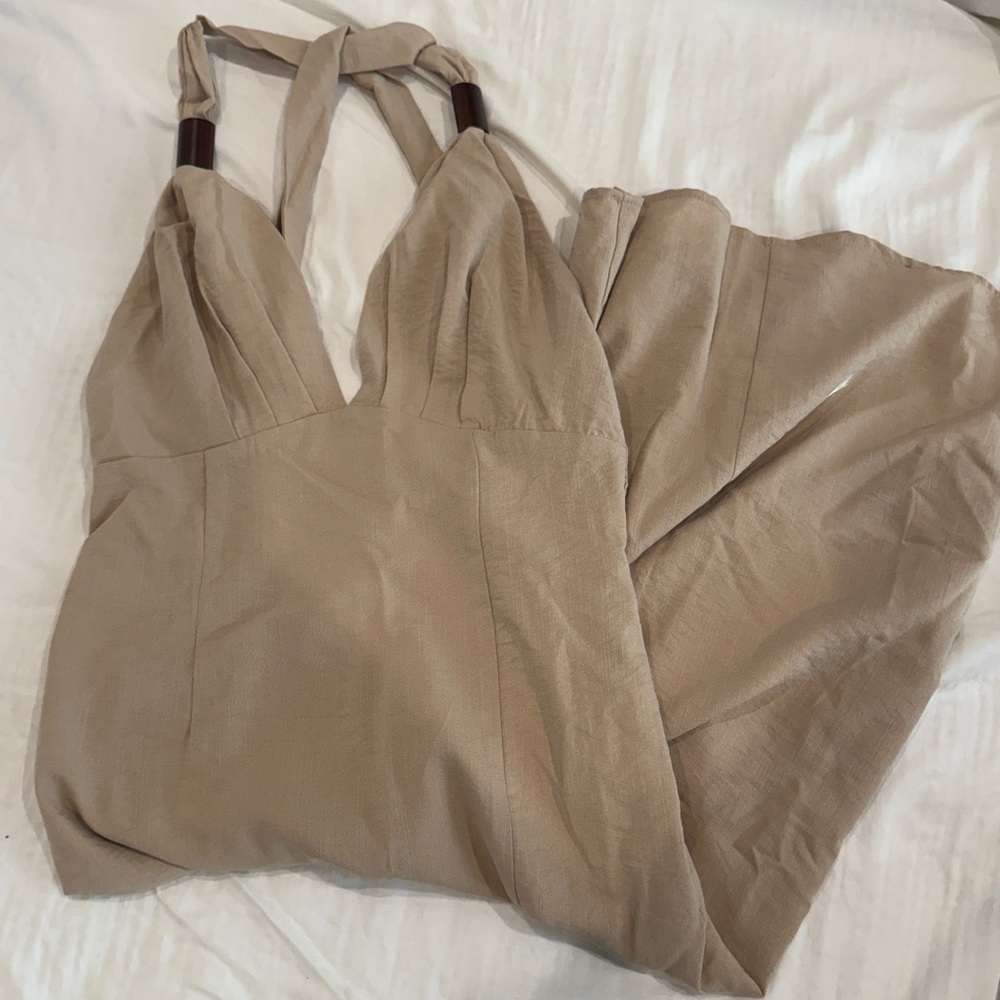 FN ~ Sleeveless Midi Dress - Taupe (M) (NWT) - Picture 6 of 7